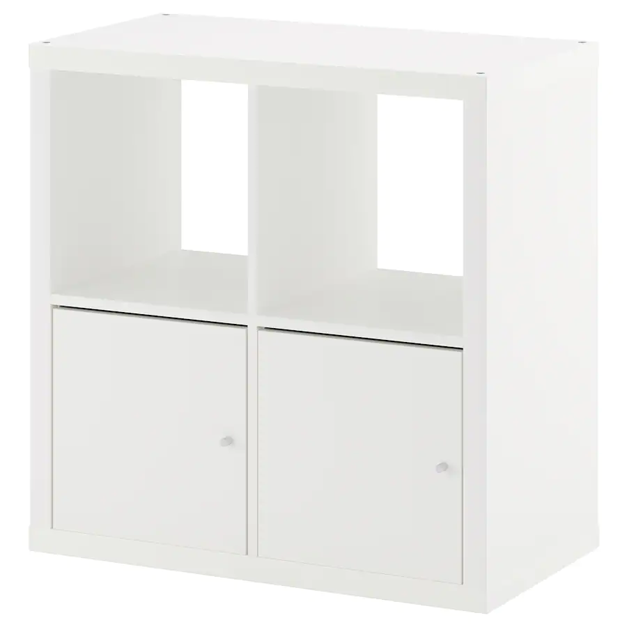 Kästchen „Kubus mini“ mit zwei Türen (weiß)